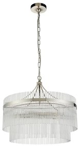 Endon 104112 - Luster na reťazi MARIETTA 5xE14/7W/230V lesklý chróm/číre sklo