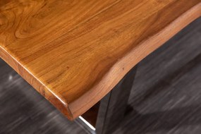 Dizajnový konferenčný stolík Massive, 110 cm, akácia honey