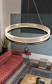 Toolight Toolight, LED závesné svietidlo 60cm APP1190-CP, zlatá, OSW-40020