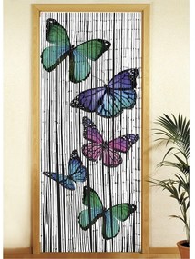 Bambusový záves do dverí 200x90 cm Butterflies - Maximex