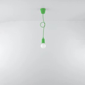 Závesné svietidlo DIEGO 1 zelené