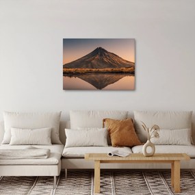 Obraz odrazu hory Taranaki, Nový Zéland (70x50 cm)