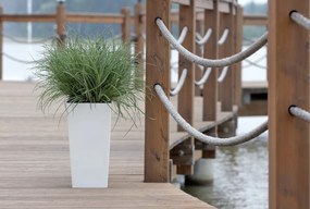 Plastový kvetináč DURS200E 20 cm - antracit