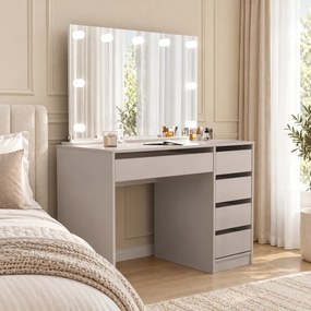 TOALETNÝ STOLÍK ANETT KAŠMÍR + ZRKADLO LED 110 cm