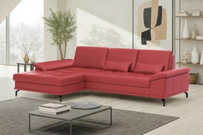 XXXLutz ROHOVÁ SEDAČKA, koža, červená Sit & More - Sedačky - 000144039741