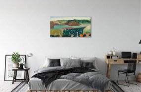 Obraz canvas Art maľované pohľad vidieka 140x70 cm