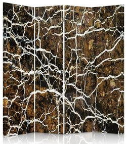 Ozdobný paraván Dřevo stromů - 145x170 cm, štvordielny, obojstranný paraván 360°