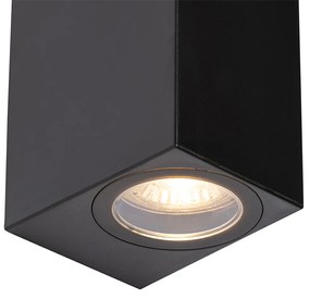 Moderné vonkajšie nástenné svietidlo čierne plastové 2-svetlo - Baleno