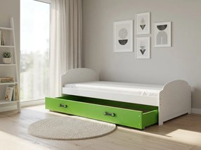 Posteľ LILI 200x90cm biela - zelená