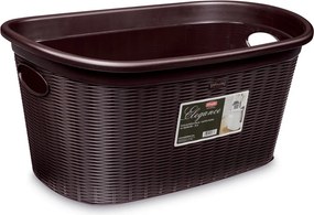 STEFANPLAST Koš na bielizeň 35 l, 58 × 38 × 28 cm, hnedý