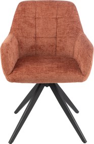 Oranžová jedálenská stolička Louna - 56*58*85 cm