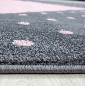 Ayyildiz Detský kusový koberec BAMBI 0830, Okrúhly, Ružová Rozmer koberca: 160 cm KRUH