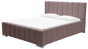 Čalúnená posteľ Sweet s matracom, roštom a úložným priestorom - Ružová - šírka 120cm