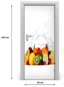 Fototapeta na dvere do domu samolepiace ovocie 85x205 cm