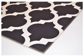 Čierno-biely koberec Vitaus Elisabeth, 50 x 80 cm