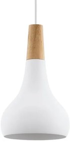 Eglo 901177-Luster na lanku SABINAR 1xE27/60W/230V pr.18cm biela