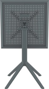 Skladací stôl Sky square - tmavošedá