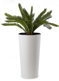 PLASTOVÝ KVETINÁČ URBANIKA ECO 57X29 CM BIELA
