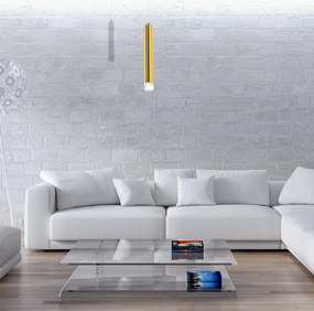 Závesné svietidlo Goldie, 1x zlaté kovové tienidlo, g