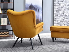 Relaxačné kreslo Dawntawn (medová + čierna). Akcia -20%. Vlastná spoľahlivá doprava až k Vám domov. 1135675