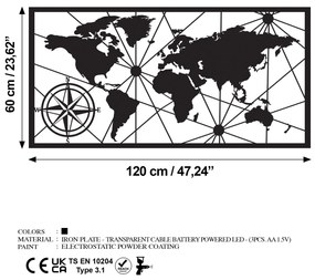 World Map Led 452