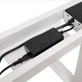 Elektrický PC stolík Natura 160 (dub + biela). Akcia -20%. Vlastná spoľahlivá doprava až k Vám domov. 1124884