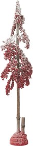Vánoční stromek Deco Big Berries z červeného plastu střední – 30*30*108 cm