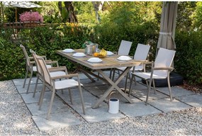 Doppler MERAN set - záhradná 7-dielna jedálenská súprava