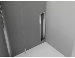 Mexen Exo, sprchovací kút so skladacími dverami 70 x 75 cm, 6mm číre sklo, chrómový profil, 816-070-075-01-00