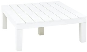 Záhradný stôl biely 78x78x31 cm plastový