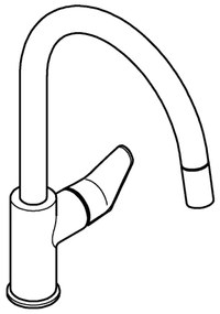 GROHE 30562000 - Drezová batéria START CURVE 357 mm, lesklý chróm