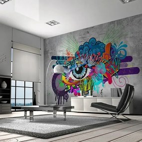 Fototapeta - Graffiti eye Veľkosť: 150x105, Verzia: Premium