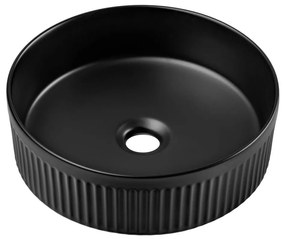 COMAD BEYOND 2 BLACK ( E-6565 ) - Umývadlo na dosku BEYOND pr. 36 cm matná čierna CM0027
