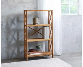Dizajnový regál Walworth 124 cm prírodný dub