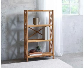 Dizajnový regál Walworth 124 cm prírodný dub