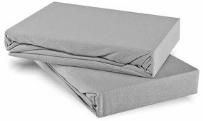 Plachta posteľná sivá Superstretch EMI, Plachta 90x200