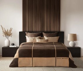 Deka ELEGANT 5 svetlobéžová / tmavohnedá