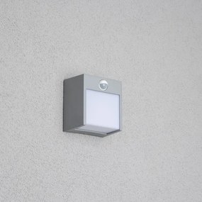 Brilagi -LED Vonkajšie nástenné svietidlo so senzorom TERNI LED/12W/230V šedá IP44