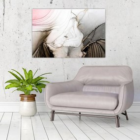 Obraz - Mramorový atrament (90x60 cm)