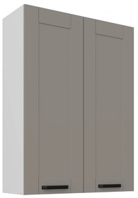 Horná kuchynská skrinka Lucid 80 G-108 2F (korpus: biela + front: mdf claygrey). Vlastná spoľahlivá doprava až k Vám domov. 1134666