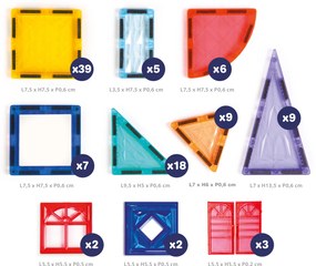 Magnetická stavebnica XXL 100 ks
