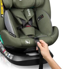Lionelo - Otočná autosedačka so základňou BASTIAAN ONE i-Size 40-150 cm olivovo zelená