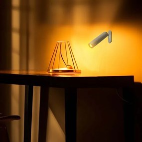 LED Stmievateľná magnetická stolná lampa LED/3W/5V 4000K 1500 mAh biela