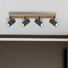 Globo 57911-4G -  Bodové svietidlo ROBBY 4xGU10/35W/230V šedá/hnedá