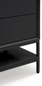 Čierny nočný stolík Platt – Teulat