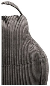 Tmavohnedý menčestrový sedací vak Play Amuse – SLOWDOWN