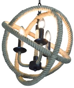 Luster na reťazi ROPE GLOBO 3xE14/10W/230V