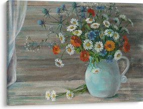 Obraz - Lúčne kvety, olejomaľba (70x50 cm)