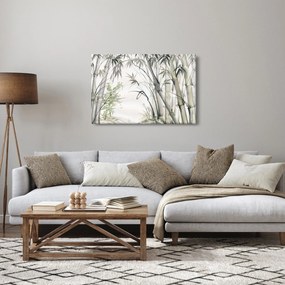 Obraz - Bambusy, kresba (90x60 cm)