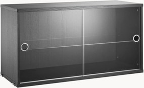 Vitrína's posuvnými sklenenými dvierkami String System, Š 78 x H 30 cm